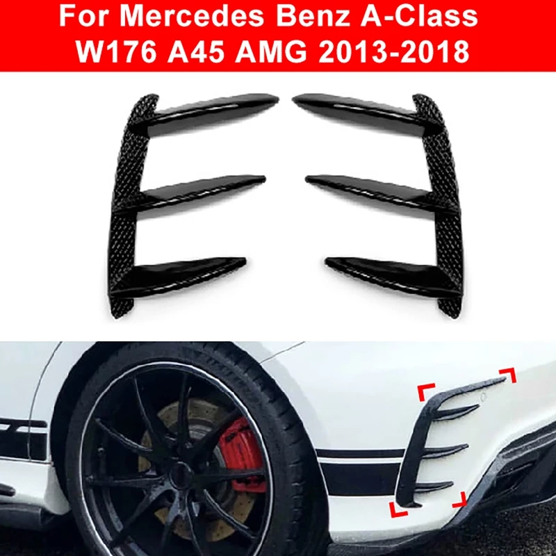 

Задний бампер Splitter Canard для Mercedes-Benz A-Class W176 A200 A250 AMG 2013-2018, задний бампер Canard Splitter, диффузор, крышка