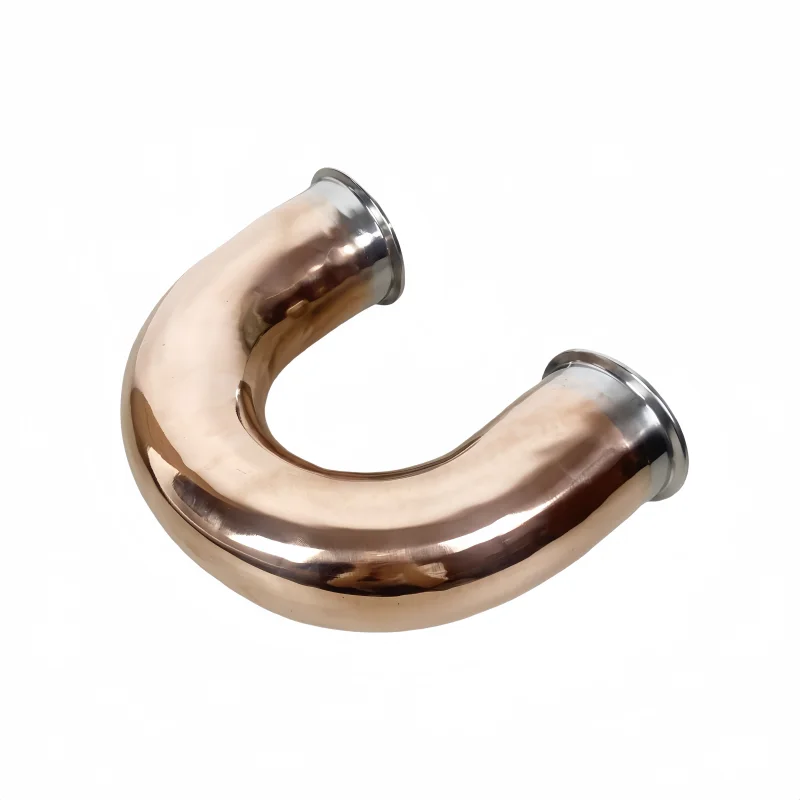 

3 "76 мм наконечник 91 мм с тройным зажимом, санитарное медное колено, медная U-образная изогнутая труба 180 градусов для дистилляции Honmebrew