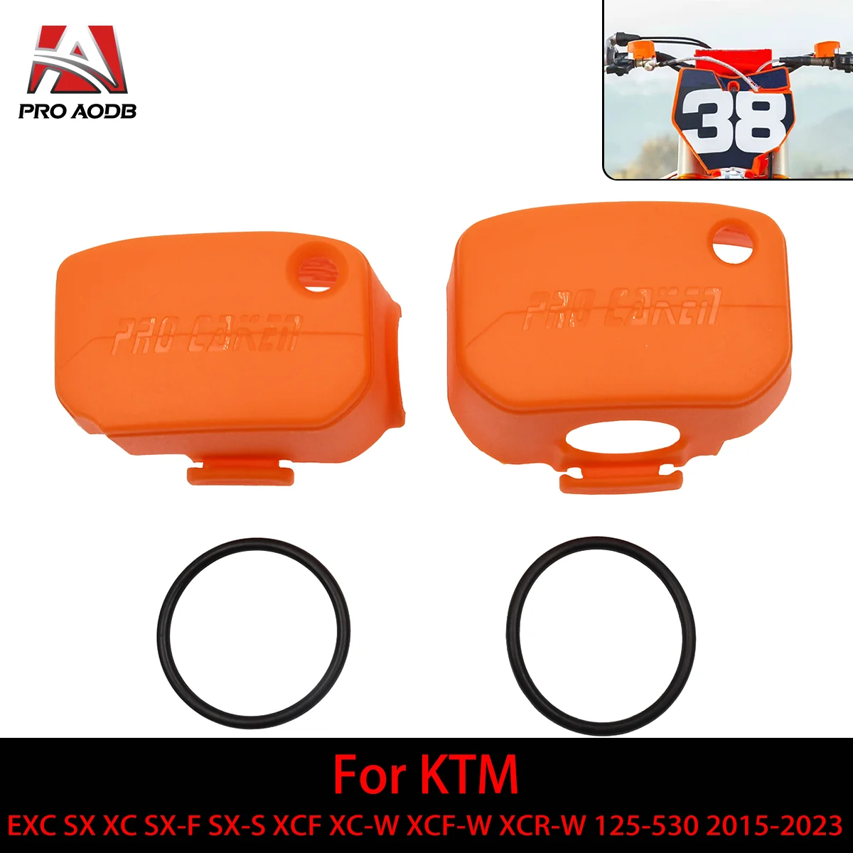 For KTM EXC SX XC SX-F SX-S XCF XC-W XCF-W XCR-W 125-530 Motorcycle Plastic Front Brake Master Cylinder Cover Guard Protector