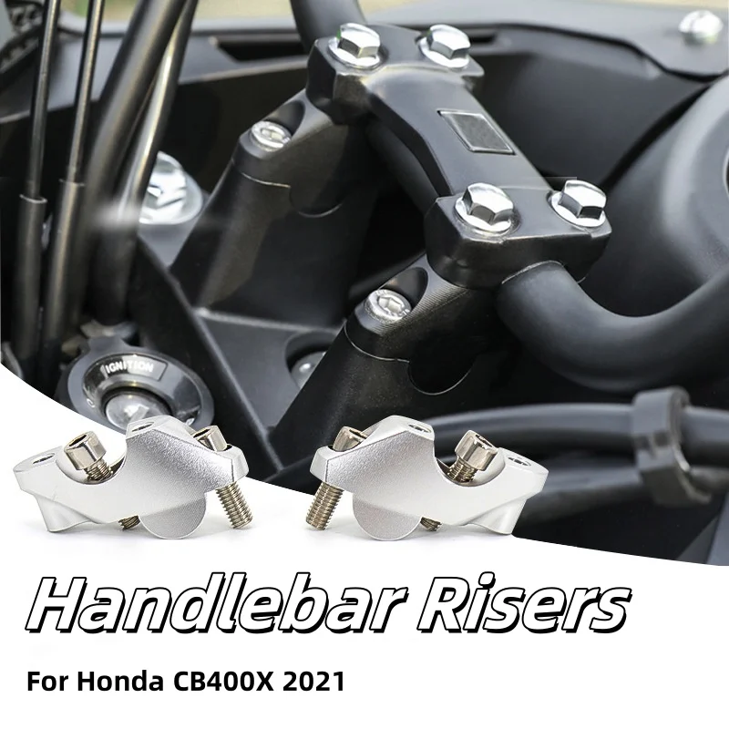 

1 Pair Motorcycle Handlebar Riser 24mm For Honda CB400X CNC Aluminum Bar Mount Handle Heightening Clamp Motorcycle Accessories