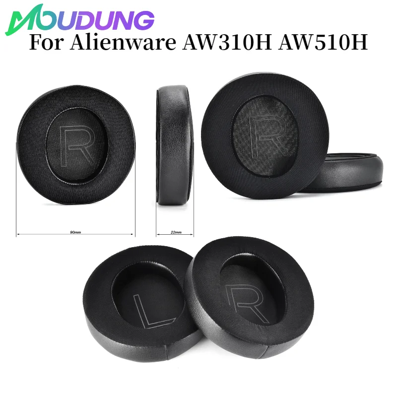 

MOUDUNG Replacement Ear Pads Memory Foam Ear Cushions Earpads Compatible with Alienware AW510H AW310H 7.1 PC Gaming Headphones