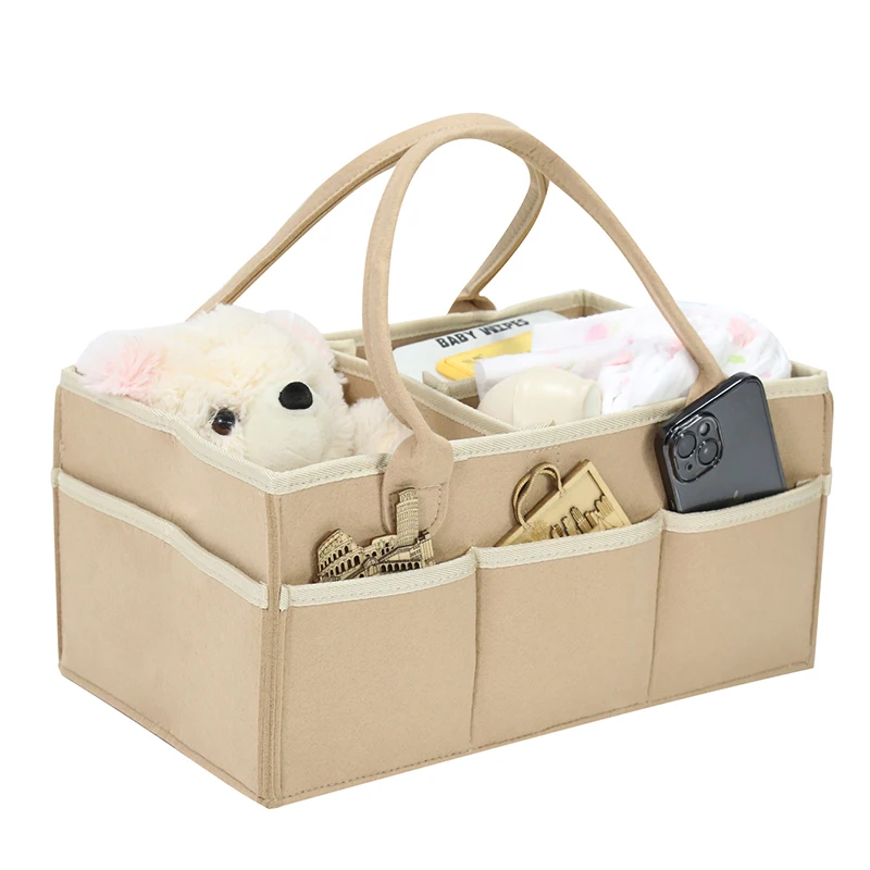 Baby Diaper Storage Mommy Tote Basket Baby Stroller Hanging Bags Thicken Large Capacity Baby Diaper Organizer Mom Tote Bags New