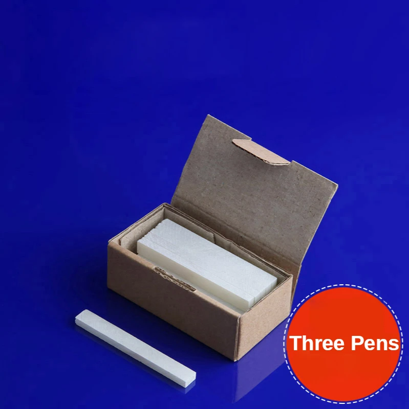 Lápis Slate Lápis Slate para Engenheiros, Aço, Metal Welding, White Marking Stick, Dustless Slate Talc, Shiraishi Note Cutting Pen, 3 caixas