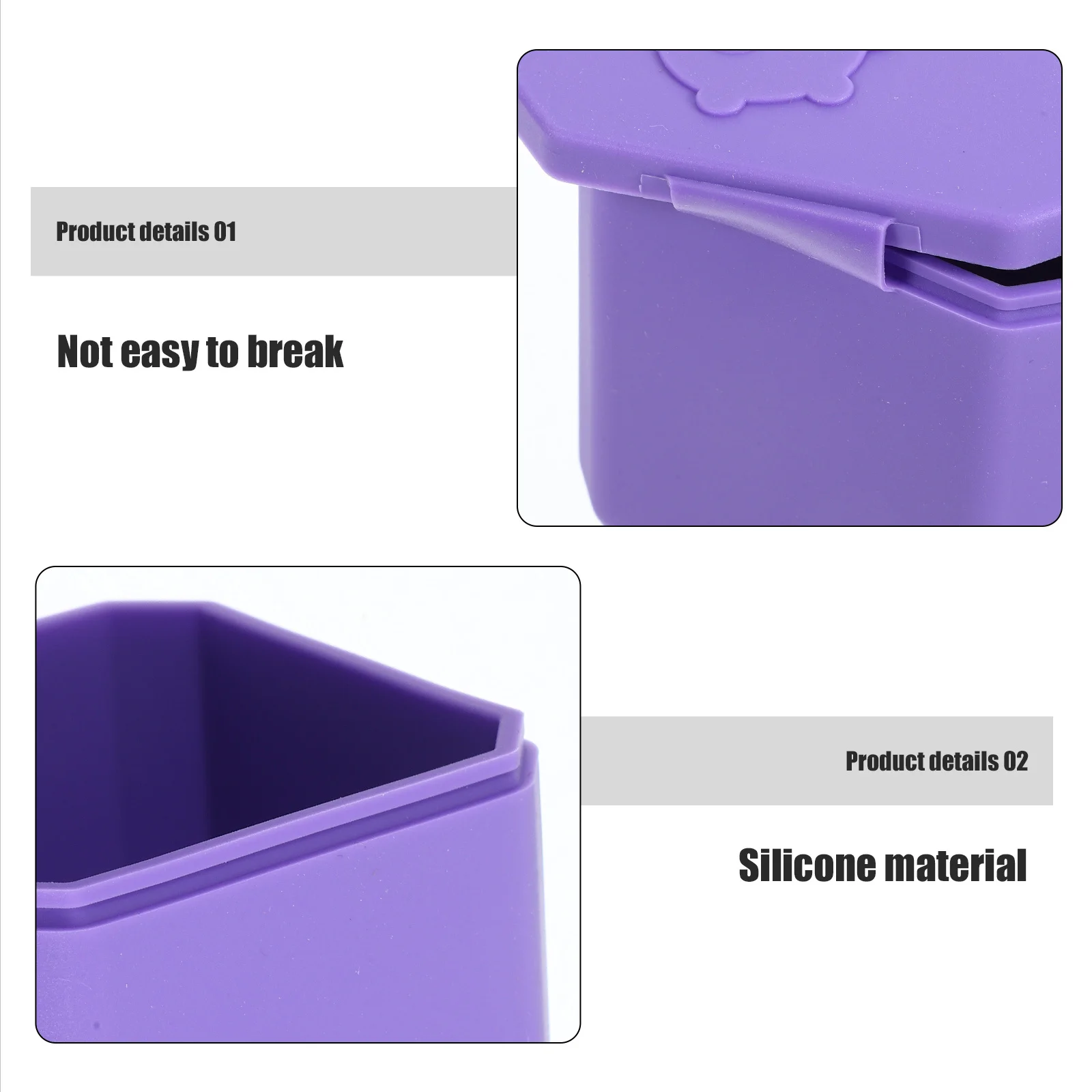 

2pcs Silicone Sauce Cups With Lids Reusable Condiment Containers For Salad Dressing Dipping Sauces Travel Small Lightweight