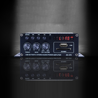 AK-370 Bluetooth-compatible Amplifier 2.0 Channel Audio Power Amplifier DC 12V Auto Music Subwoofer Speaker Stereo USB OTG Input