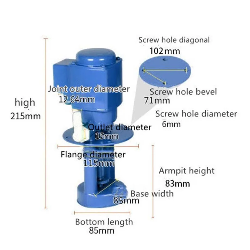 220v/380v 50hz DB-6 40W Machine Cooling Pump