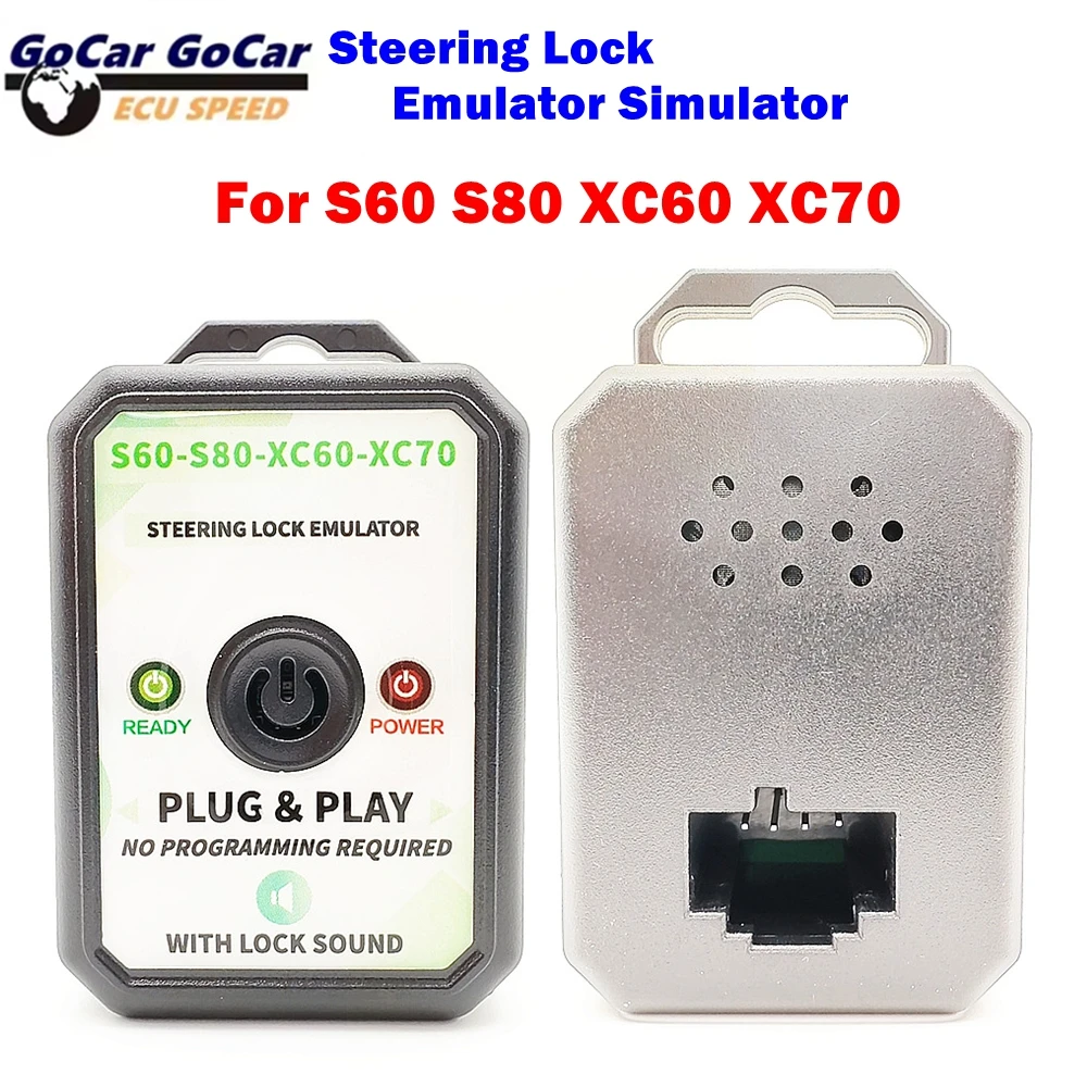 

For Volvo S60 S80 XC60 XC70 Steering Lock Simulator with Lock Sound No Programming Required Plug and Play Steering Simulator