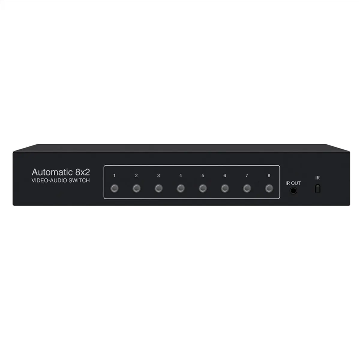 A26Z 8x2 PORT AV SWITCH with Remote Controller RCA Video Audio Selector 8 in 2 Out Sharing Manual Switcher Box US PLUG