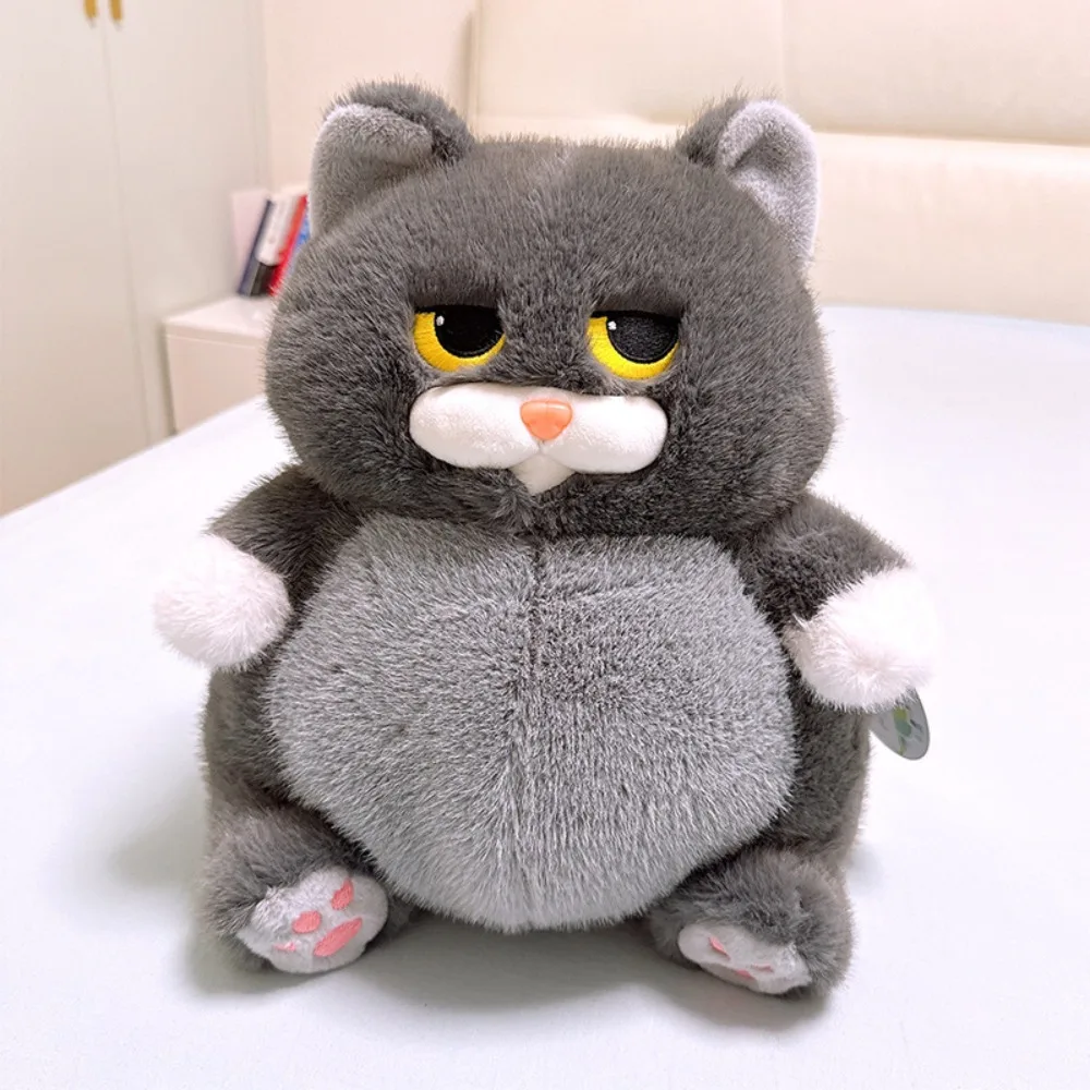 

Doll Toys Big Belly Sitting Cat Plush Toy Lazy Siamese cat Fat Animal Plush Doll Stuffed 35cm Calico Cat Pillow Easter Gifts