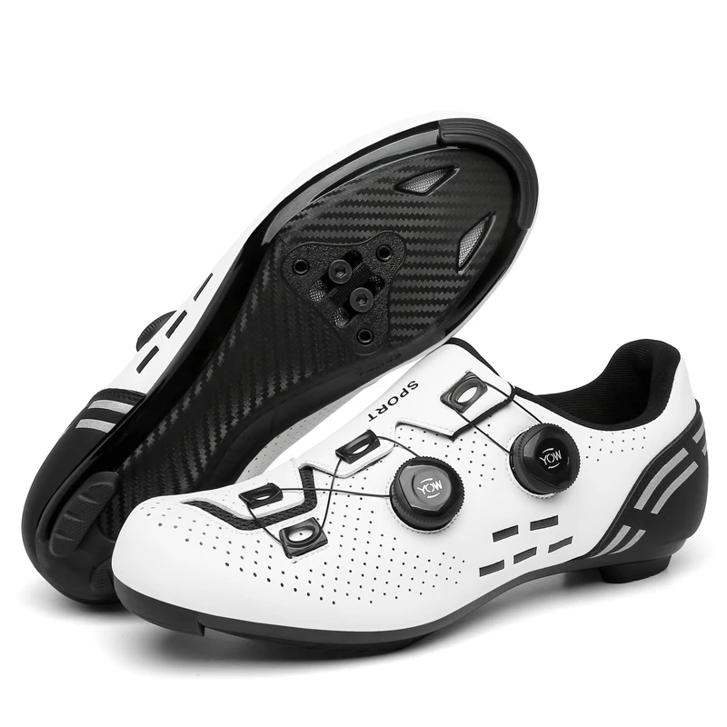 Speed Cycling Sneakers Road Bike Shoes Men Women Sports Route Cycling Shoes Self-locking Racing Bicycle Cleats Shoes for Shimano