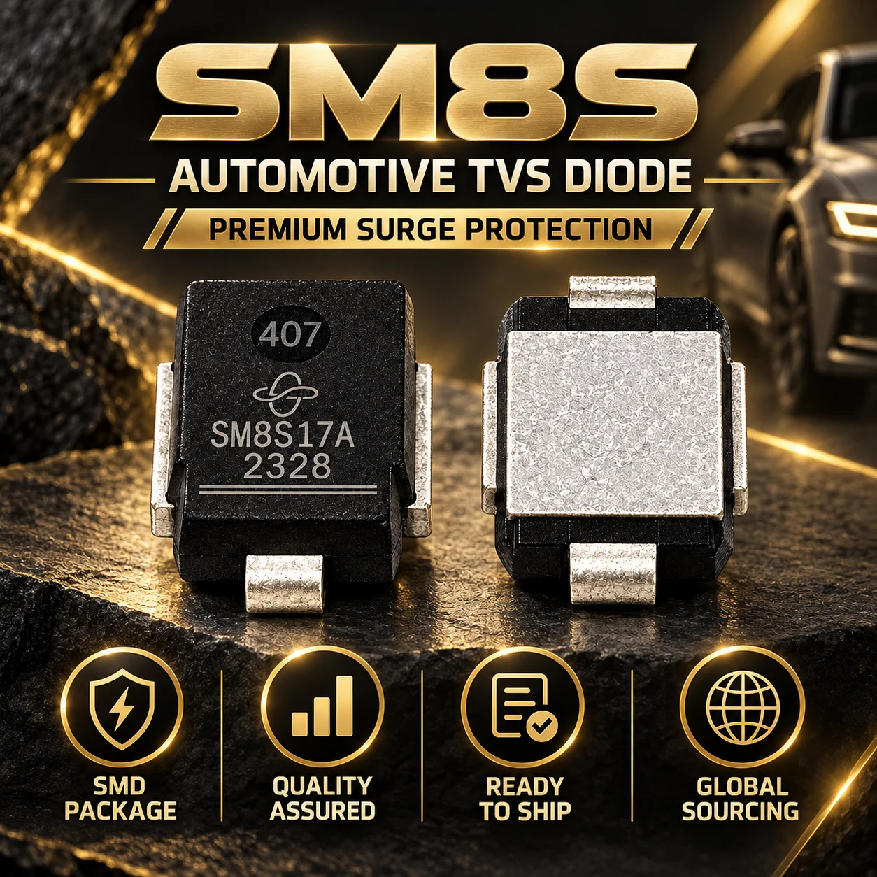 SM8S26CA SM8S28CA SM8S30CA SM8S33CA SM8S36CA SM8S40CA SM8S43CA SM8S45CA SM8S51CA SM8S54CA SM8S58CA SM8S60CA Automotive TVS Diode