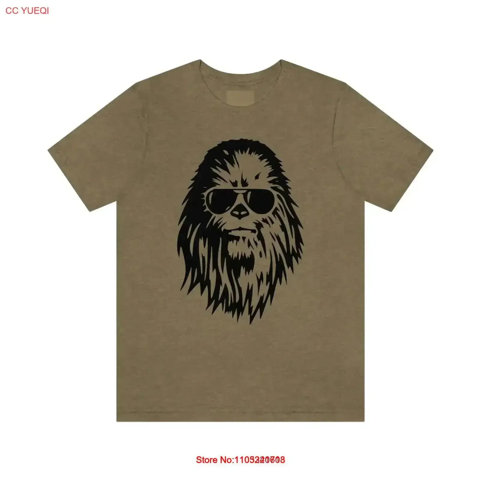 

Cool Wookie Jersey T Shirt vintage Washed Stretched Soft Top For Everyday Wear Stylish Breathable Versatile Slightly vintage