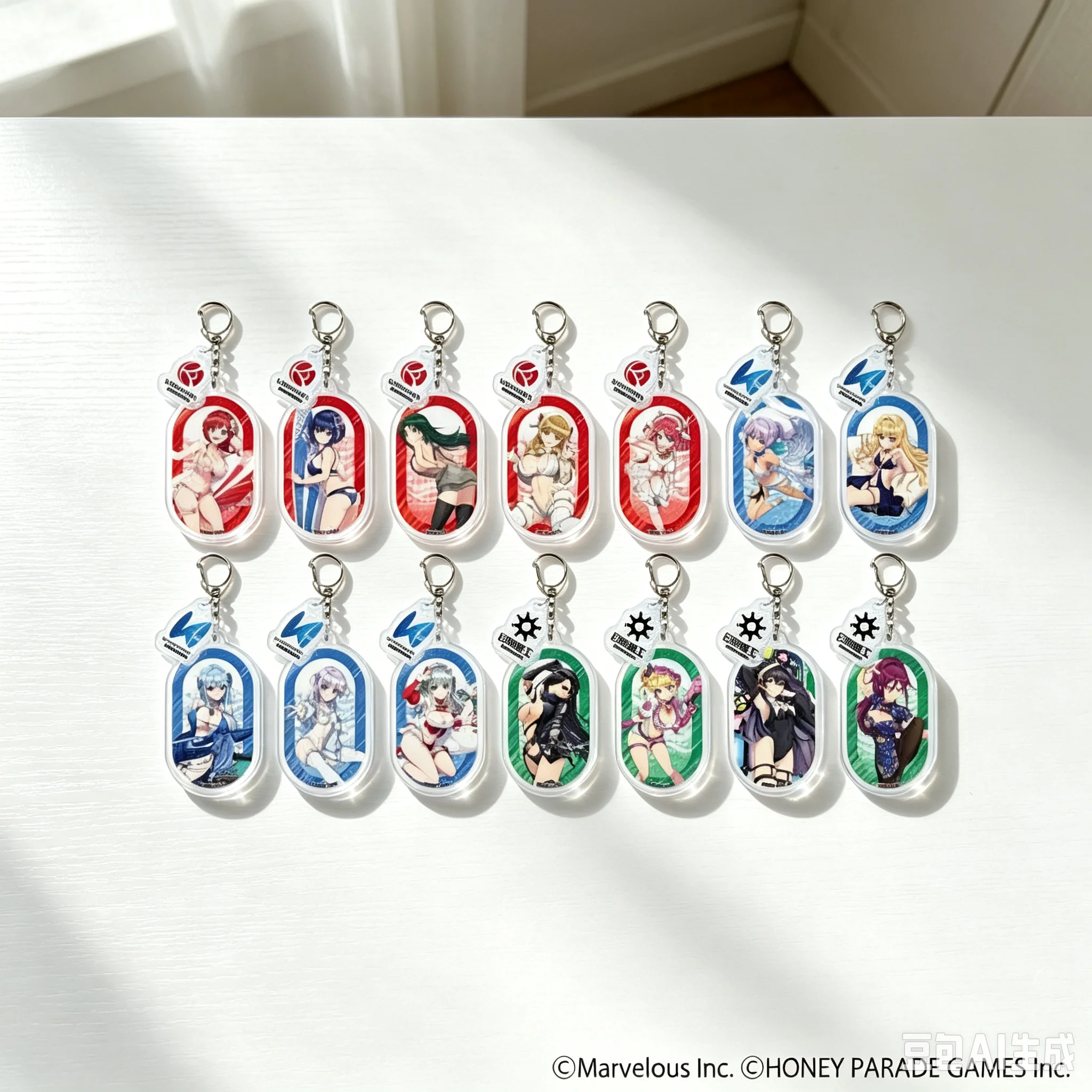 6CM Anime Path to Nowhere Acrylic Pendant Keychains Bag Decorations Animation Peripheral Cartoon Character Holiday Gifts