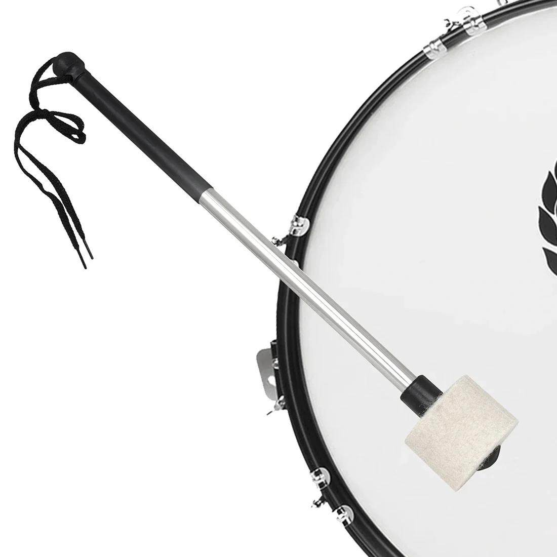 IRIN Bass Drum Drumsticks High Density Felt Drumheads Bass Drum Stainless Steel Drum Hammers Percussion Instruments Accessories