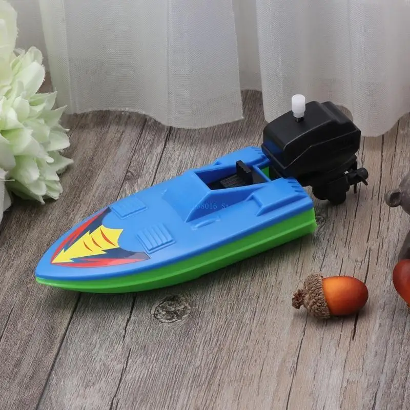  Mini Speed Boat Interactive Pool Toy for Water Beach for Play Cartoon Baby Bath