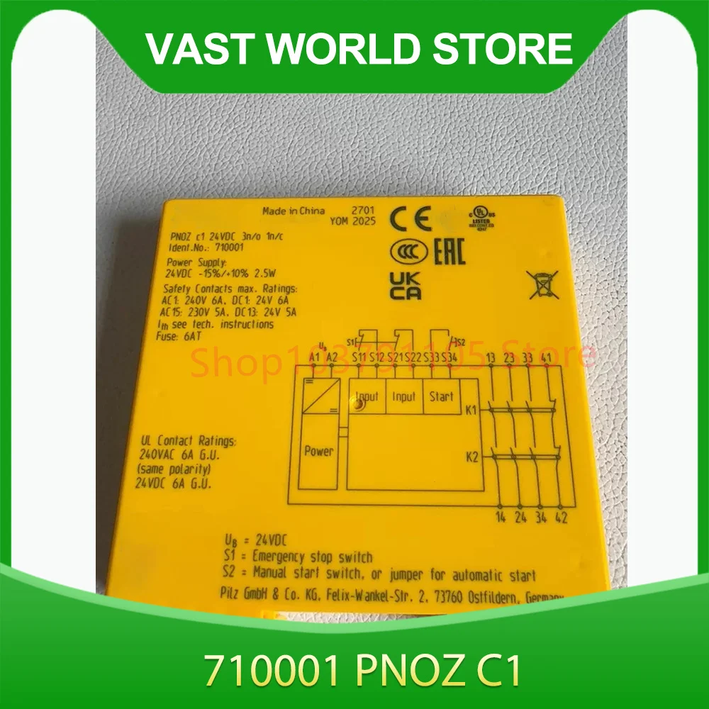Perfect test Stable performance 24VDC 3n/o 1n/c output 710001 PNOZ c1