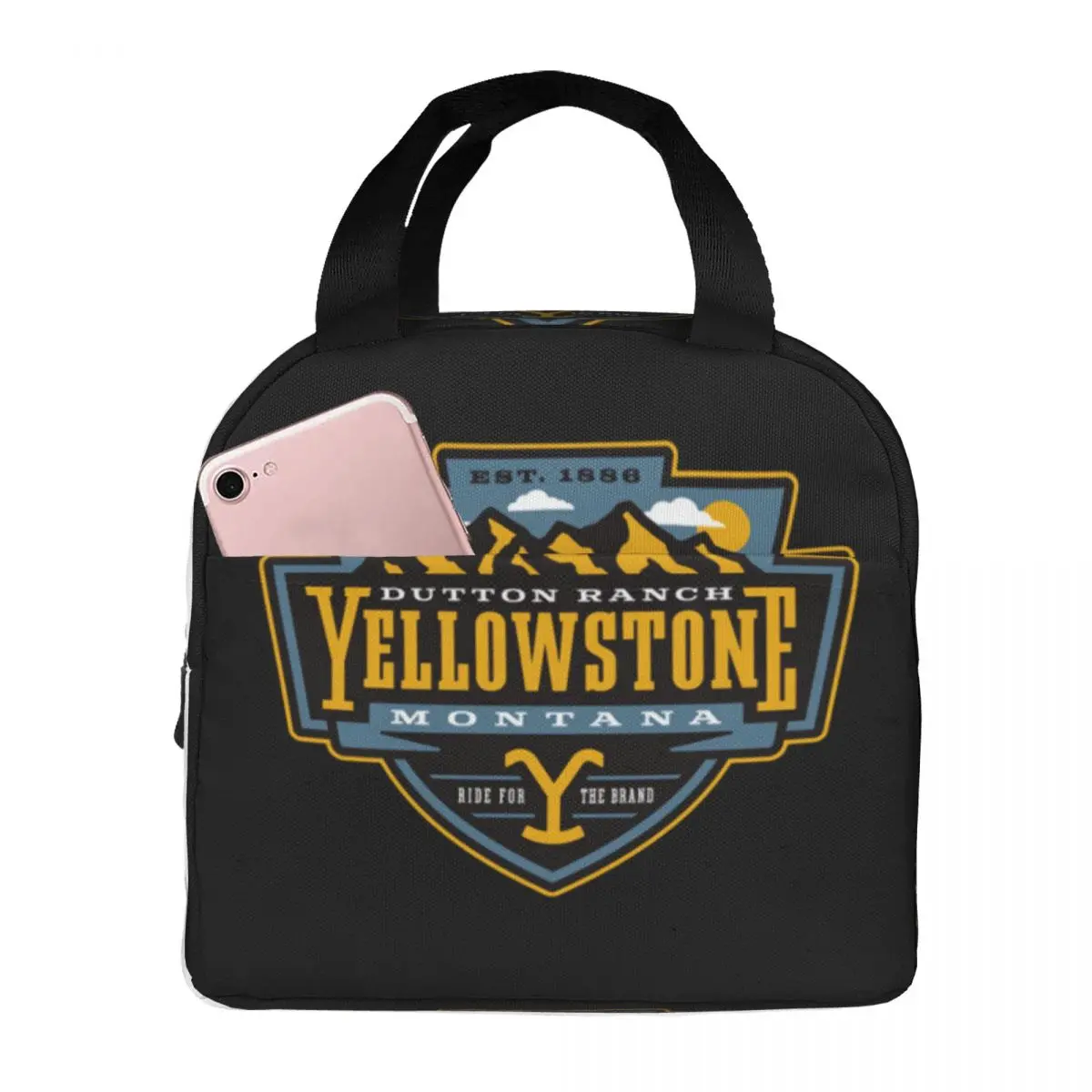 Yellowstone Quick Dry Dutton Ranch Lunch Bags Insulated Bento Box Lunch Tote Picnic Bags Thermal Bag for Woman Kids Work