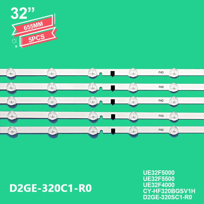 655Mm Led Strip D2GE-320SC1-R0 BN96-28489A Voor Samsung Sharp 32 ''Tv D2GE-320C1-R0 Ue32f5000 Ue32f5500 Ue32f4000 CY-HF320BGSV1H