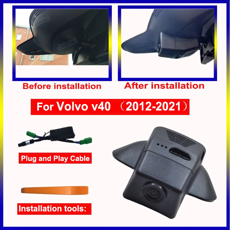 HD 1080P Dash Cam For Volvo S40 S60 S80 S90 V40 V50 V60 V70 V90 XC40 XC60 XC70 XC90 PoleStar 2 Car DVR For Volvo S60 t5 t6 t8