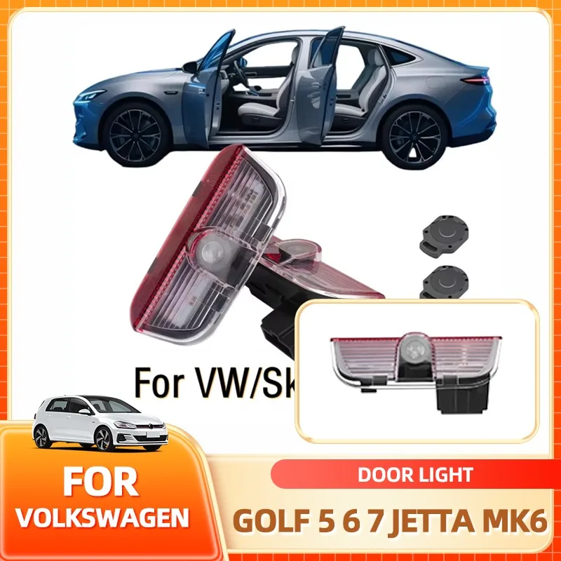 

Колпаки ступиц Новые 2 шт. для VW Passat B6 B7 B8 B9 Touareg Golf 5 6 7 Jetta MK6 MK7 GTI R Светодиодный проектор двери автомобиля Добро пожаловать Теневый свет Ac
