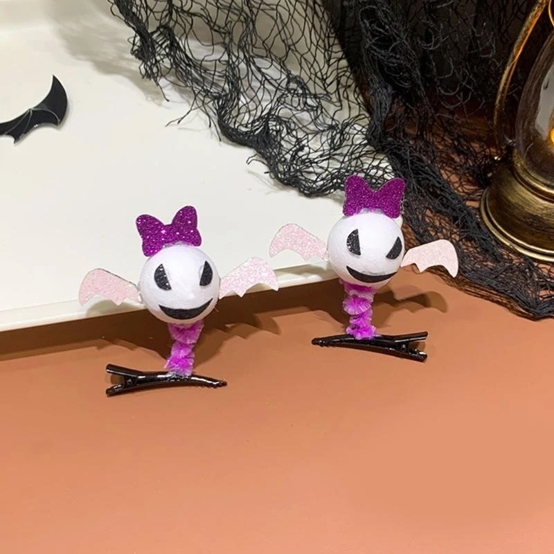 

Halloween Devil Hair Clip For Womens Girls Cosplay Hair Clips Funny Hairpins 15UB