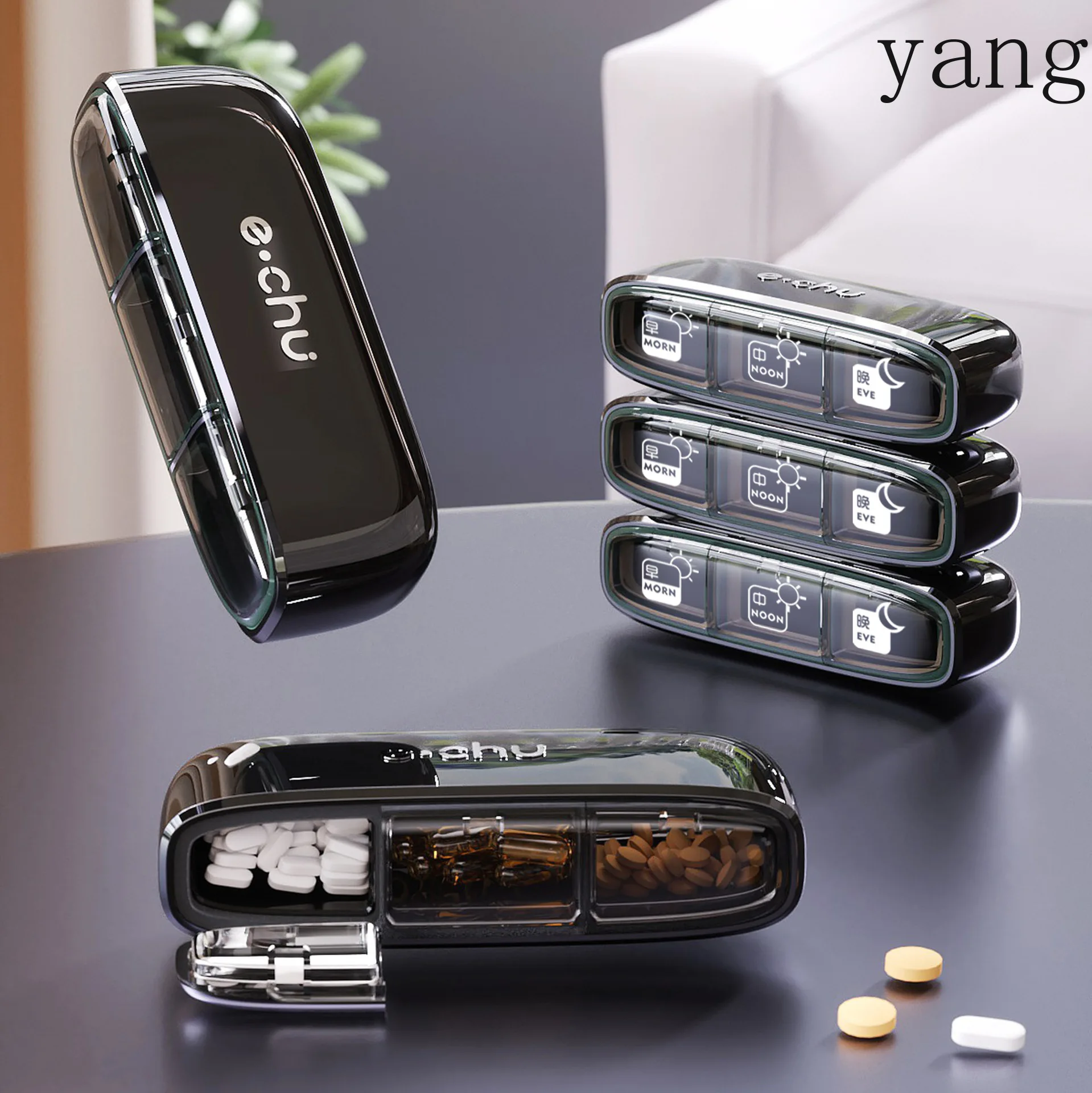 YJQ light luxury portable three meals a day mini personal items storage sub-packing box