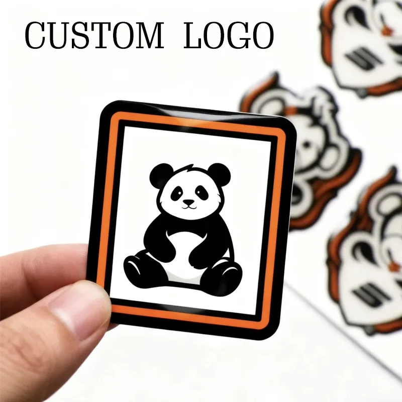 Custom Logo High Quality Custom Label Printing Custom Personalized Transparent Gel 3D Logo Sticker Soft Epoxy Dome Sticker