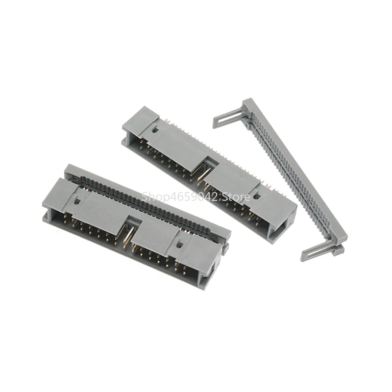 5pcs 2.54MM IDC Type Box Header Male Headers 10/14/16/18/20/30/34/40/50 PIN Connector for 1.27mm Pitch Flat Cable