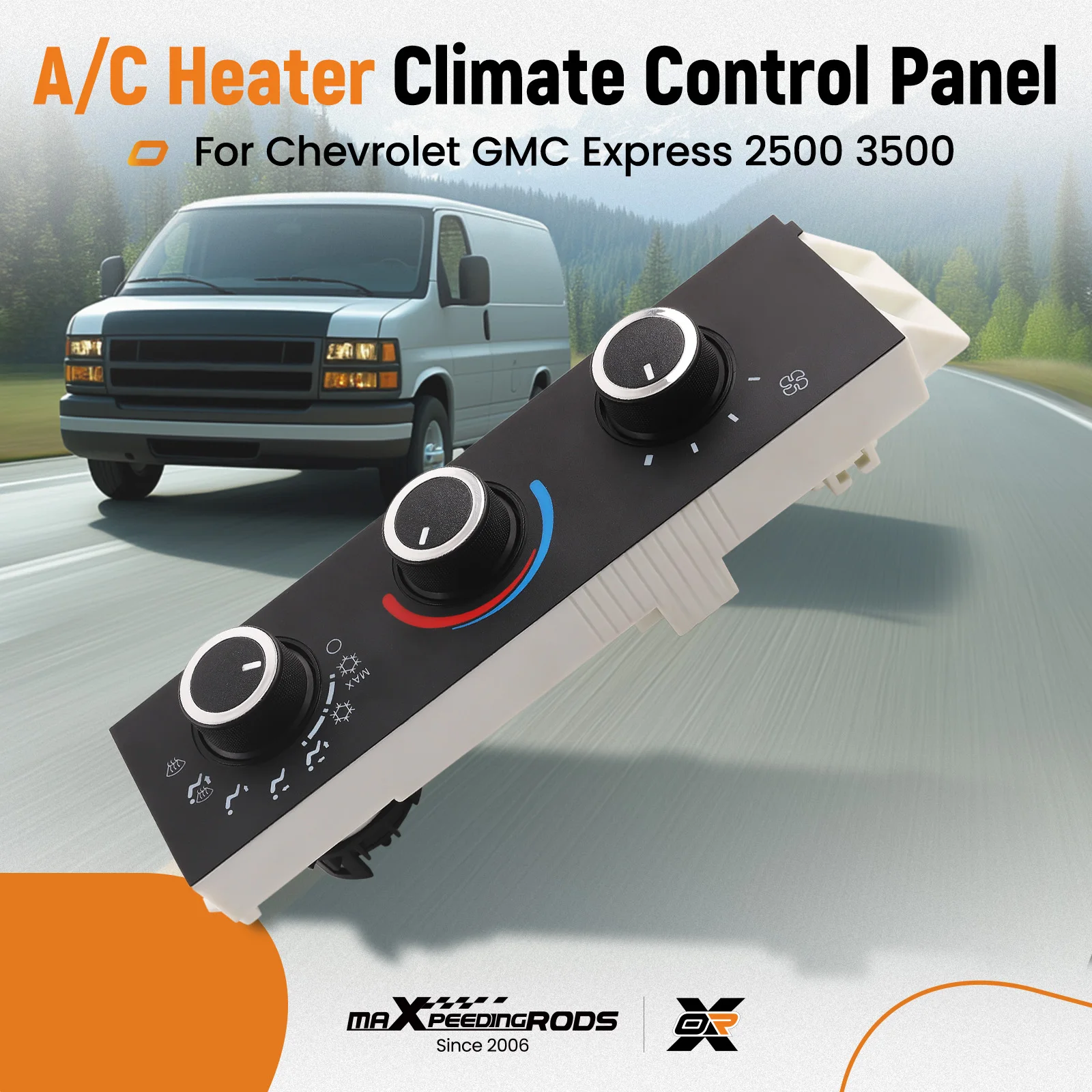 

HVAC Climate Control Panel Module for Chevrolet GMC Express 2500 3500 599-217 84106610 84288985 84555663