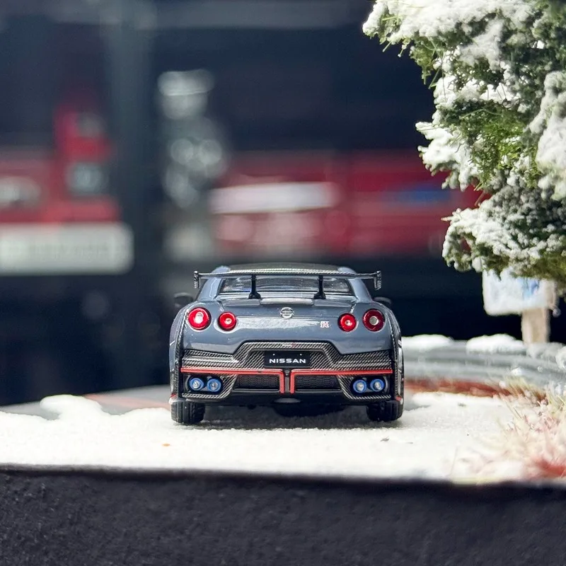รถของเล่น MINIGT 1/64 รุ่น GT-R R35 ปี 2024 ผลิตจากโลหะผสม แบบหล่อขึ้นรูป ของขวัญ
