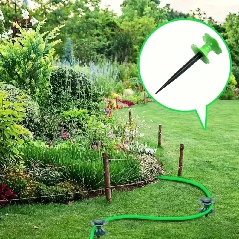 1PCS Flower Shaped Garden Hose Guide Labor-Saving Plastic Hose Holder Directional Protection Hose Support Stake Guide Wheel