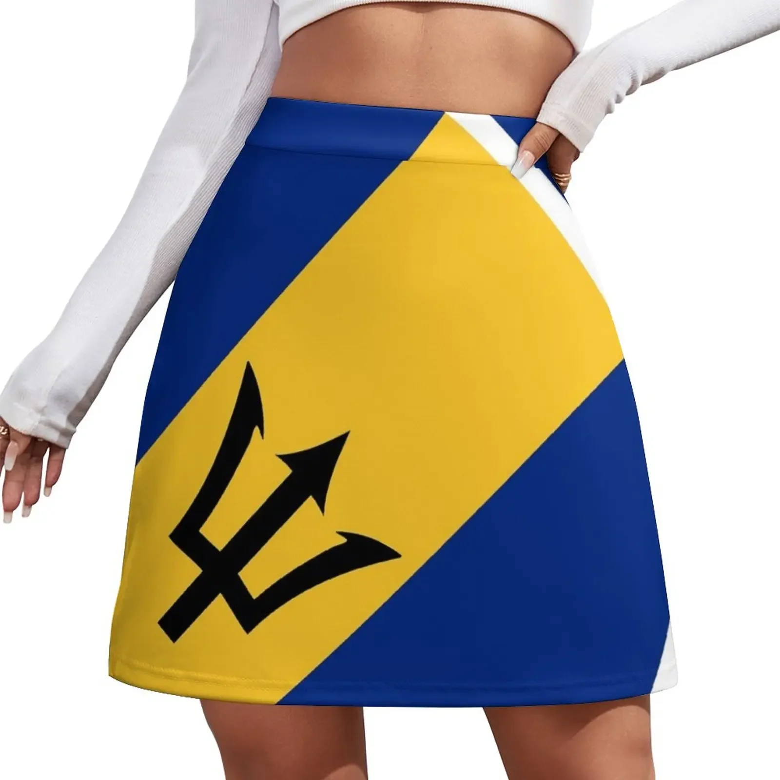 

Barbados Flag Gifts, Stickers & Products (N) Mini Skirt women's summer dress 2024 short skirt for women Female clothing