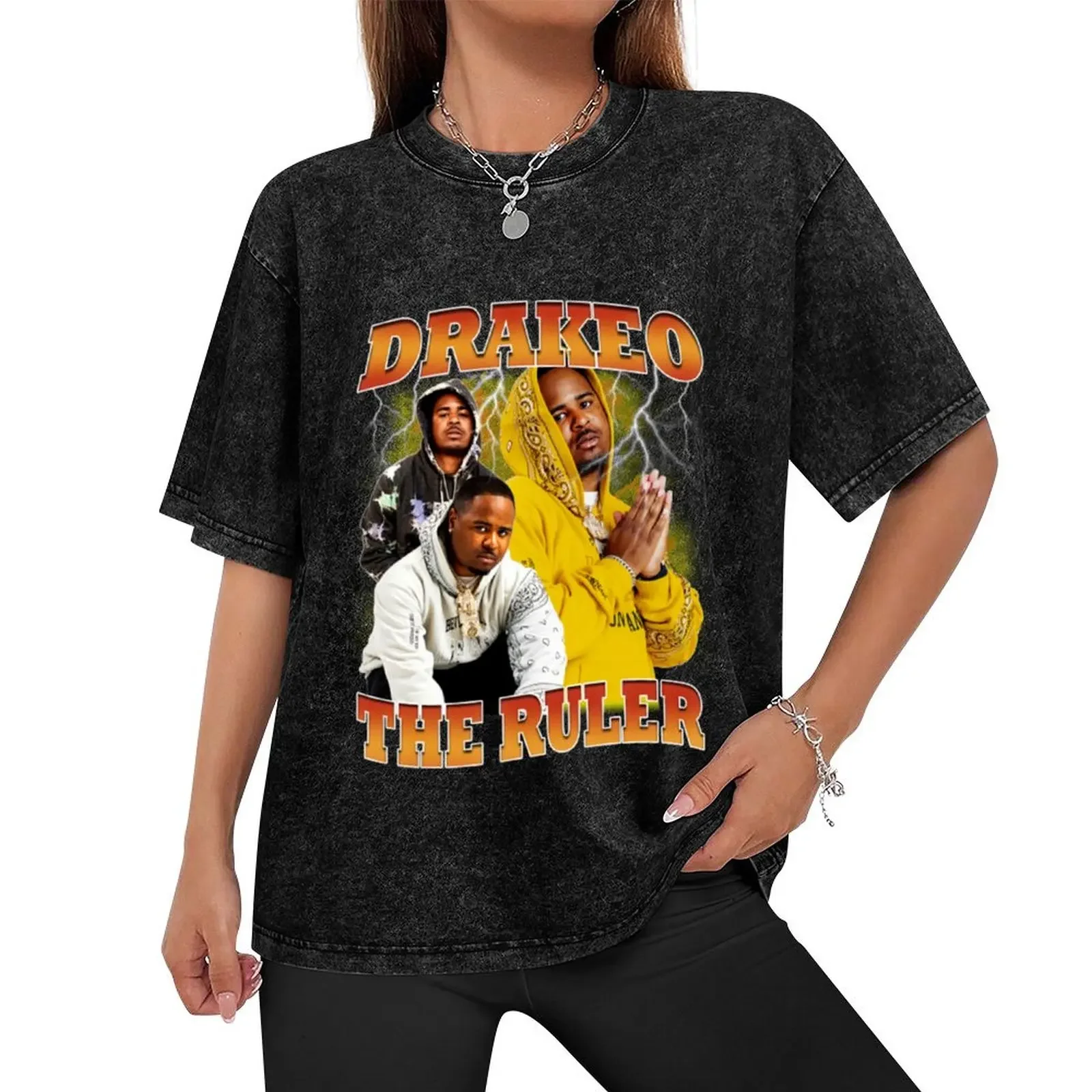 Drakeo The Ruler T-Shirt rapper graphic tees oversizeds tees Men's t-shirt