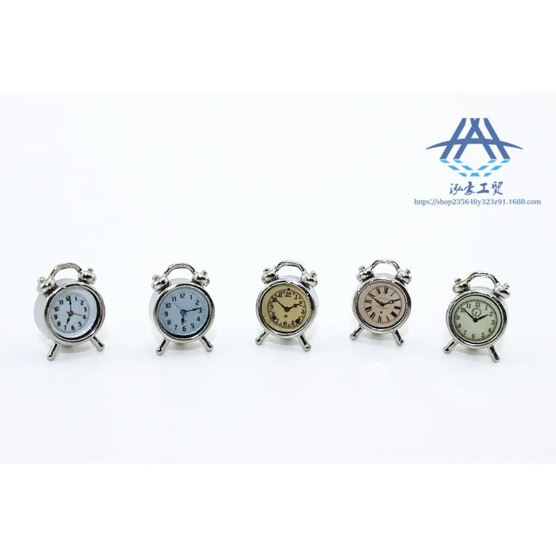 1:12 Simulatie Miniatuur Wekker Poppenhuis Accessoires Miniatuur Voedsel Speelgoed Model Scène Creatief Poppenhuis Handgemaakt Speelgoed