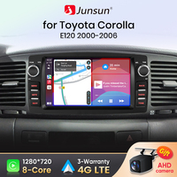 Junsun CarPlay for Apple Android Auto Car Radio for Toyota Corolla E120 2000 2001 2002 2003 2004 2005 2006 WiFi GPS Navi RDS DSP