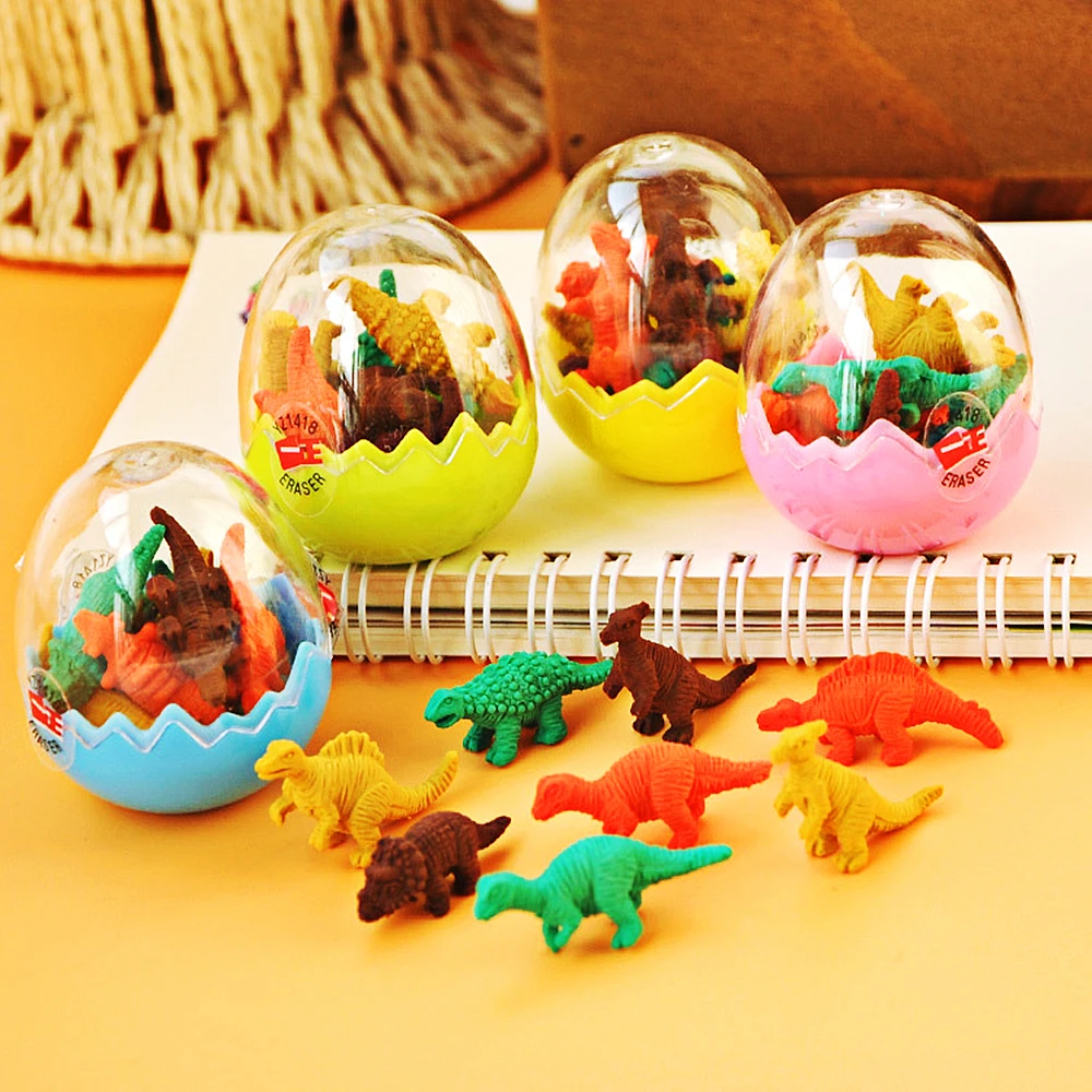 ديناصور البيض ممحاة للأطفال ، حفلة عيد ميلاد ، العودة إلى المدرسة هدية ، جوائز رياض الأطفال ، ضيوف الزفاف ، مكافآت هدية ، 5 قطعة