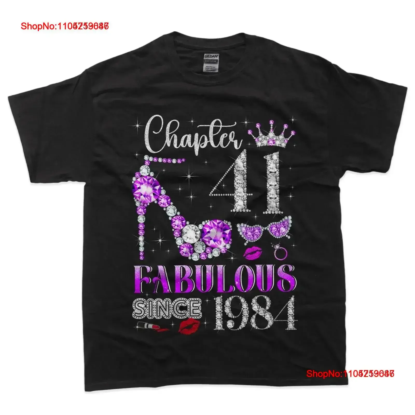Chapter 41 Fabulous Since 1984 41st Birthday Women Ladies T Shirt vintage Washed Versatile Casual fashion vintage Washed