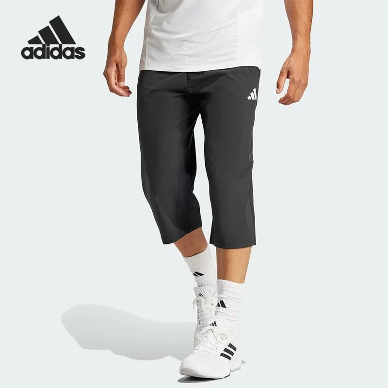 Adidas Sweat Wicking Button Zip Waist Track Cut Hidden Back Pocket Travel TrousersJG1245