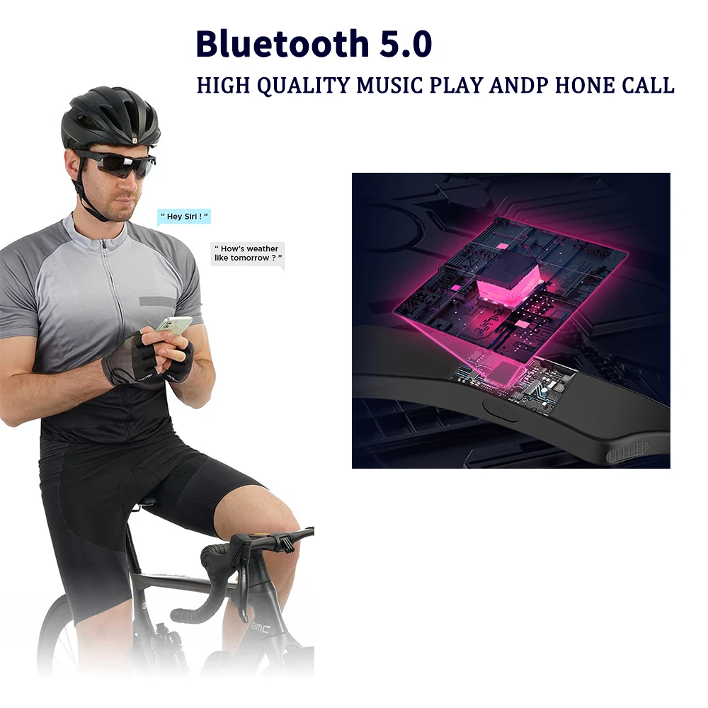 Gafas inteligentes con Bluetooth, auriculares inalámbricos, gafas de sol con Bluetooth, auriculares para ciclismo, llamadas, música, antiazul, gris