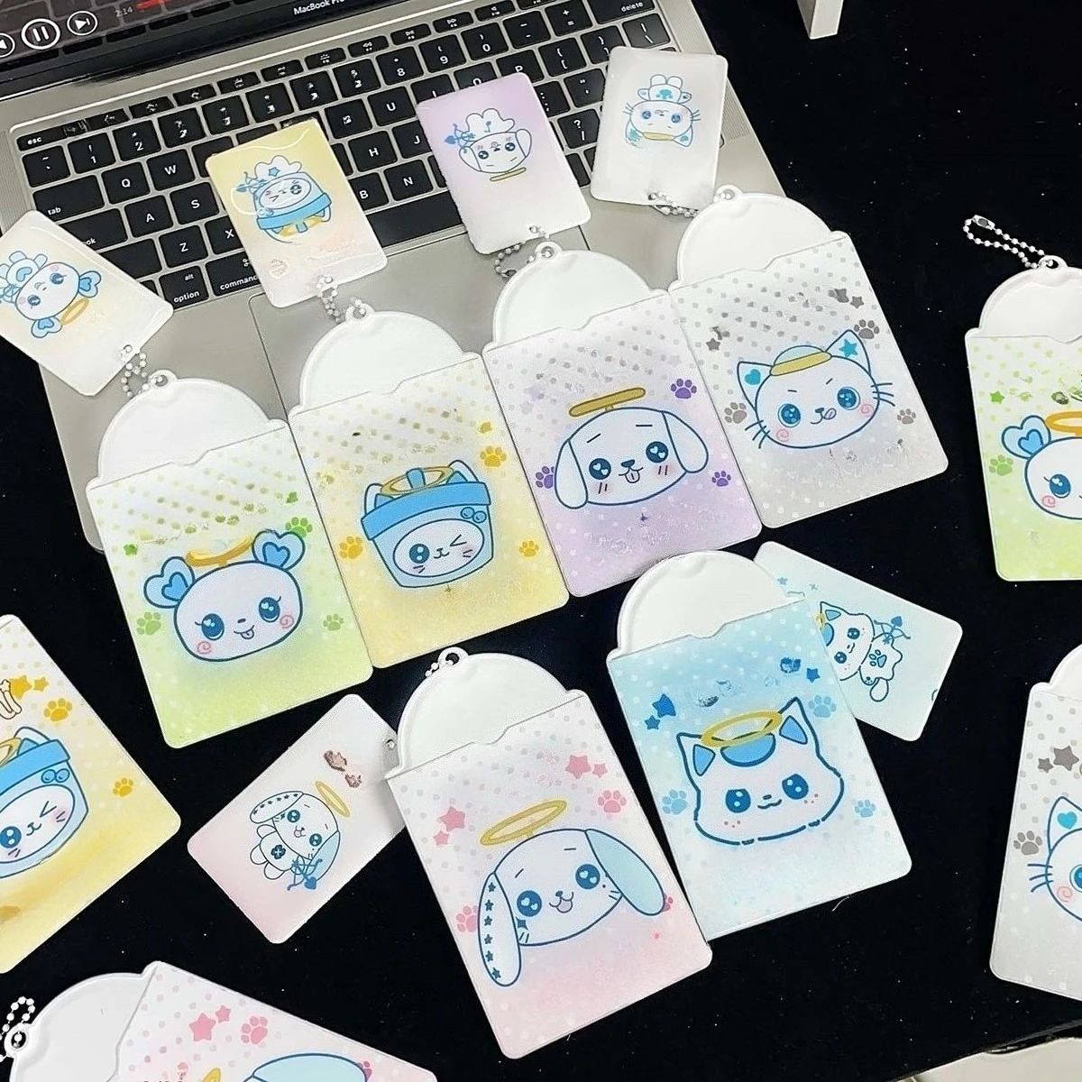 NCT Wish Angel Sculpture Collection Properties PVC Card Cover Storage Album 3-inch Small Card Display Pendant view 2