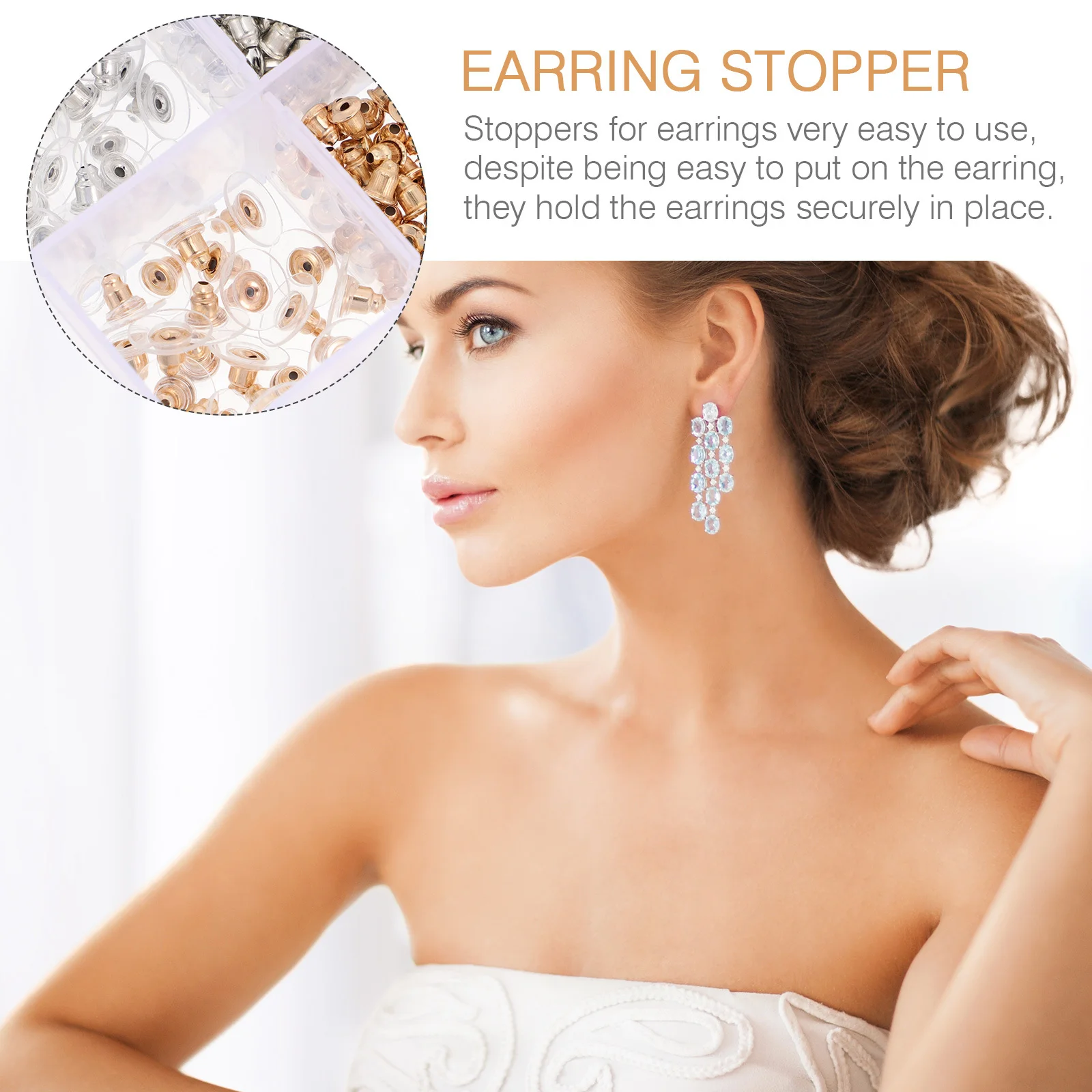 

Earring Backs With Pad Jewelry Accessories Safety Stoppers For Studs Disc Diy Ear Fixer Clutch Compatible Ear Back