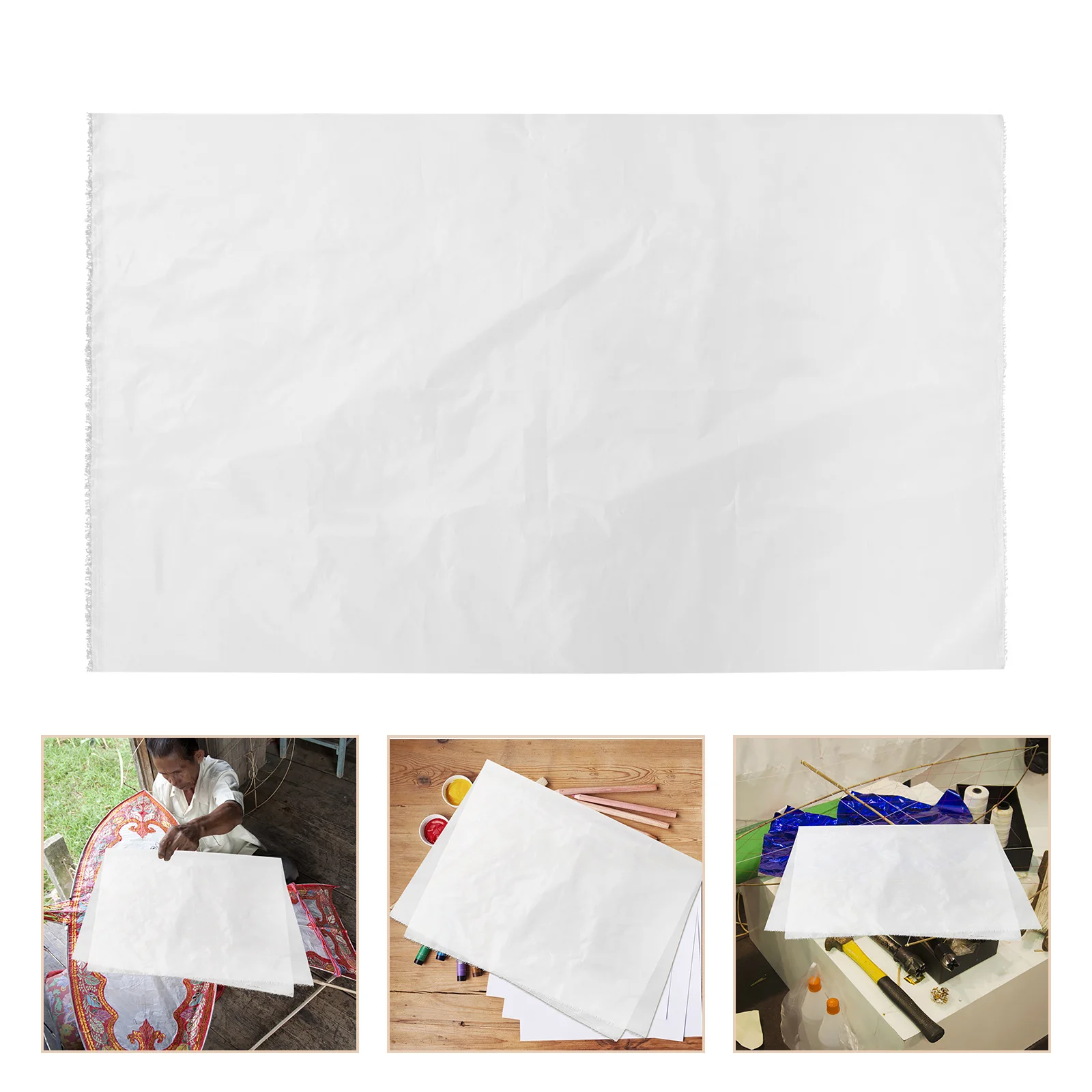 

Complete Kids DIY Kite Making Kit Bamboo Cloth Support Sticks Painting Materials Creativity Outdoor School Projects