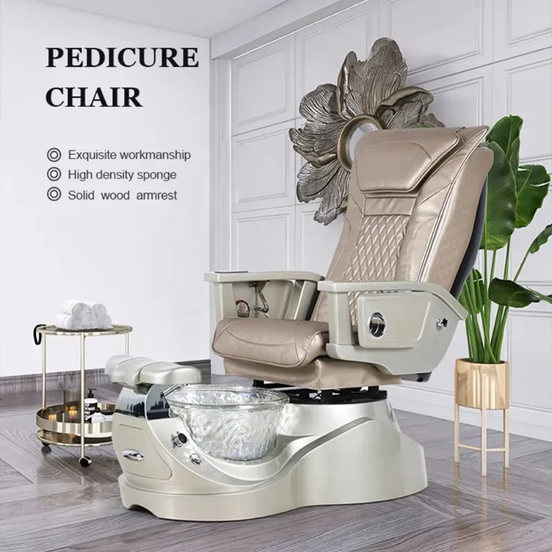 Modern Luxury Beauty Nail Salon Pipeless Whirlpool Foot Spa Massage Manicure Pedicure Chair