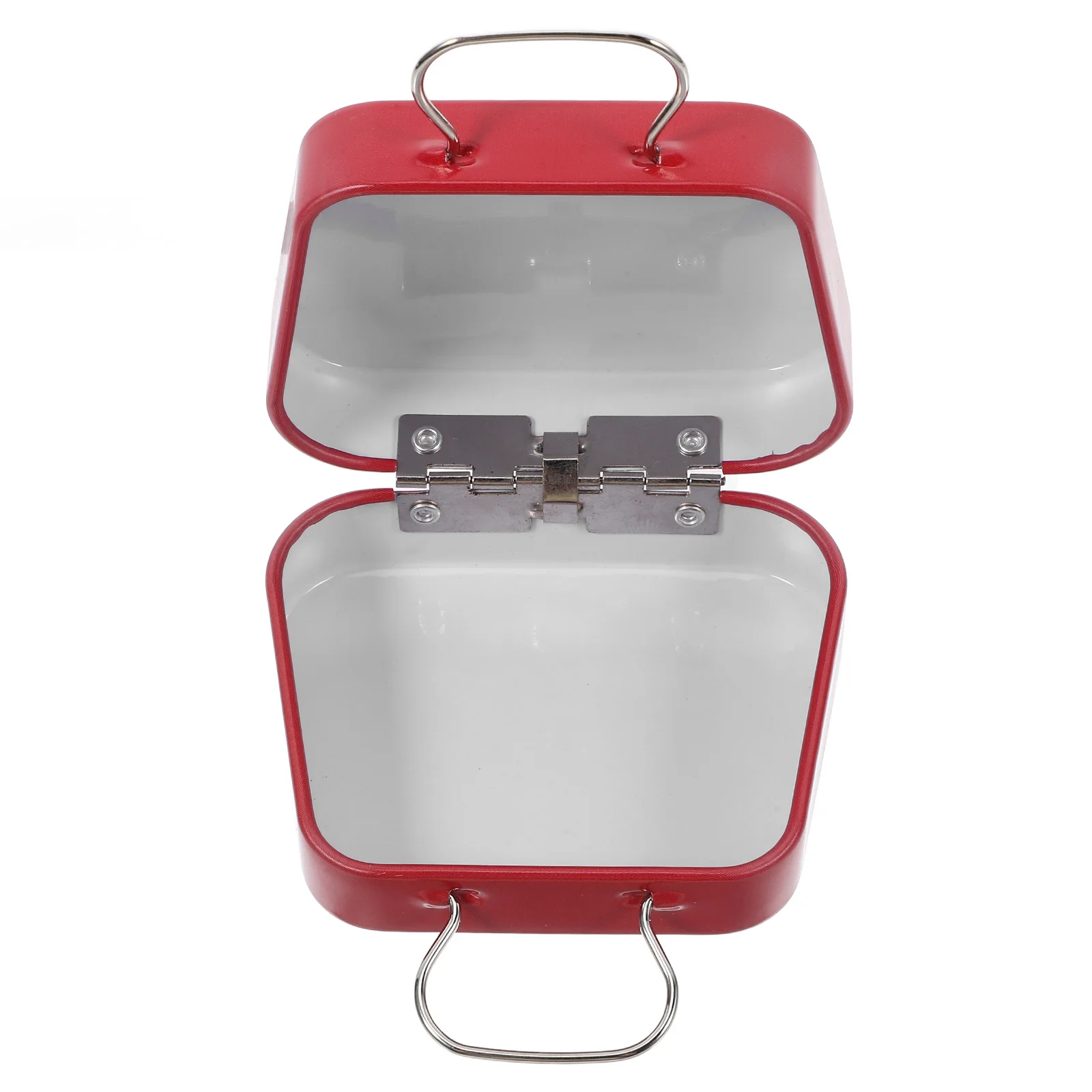 

Christmas Candy Box Tinplate Mini Handheld Elegant Round Tin Small Portable Storage Container Holiday Cookie Tin Creative