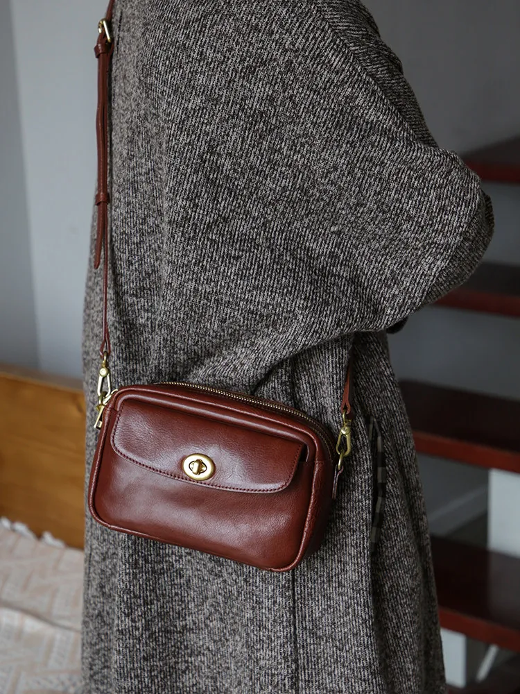 PNDME casual high quality genuine leather women small shoulder bag weekend party luxury handmade cow leather phone crossbody bag
