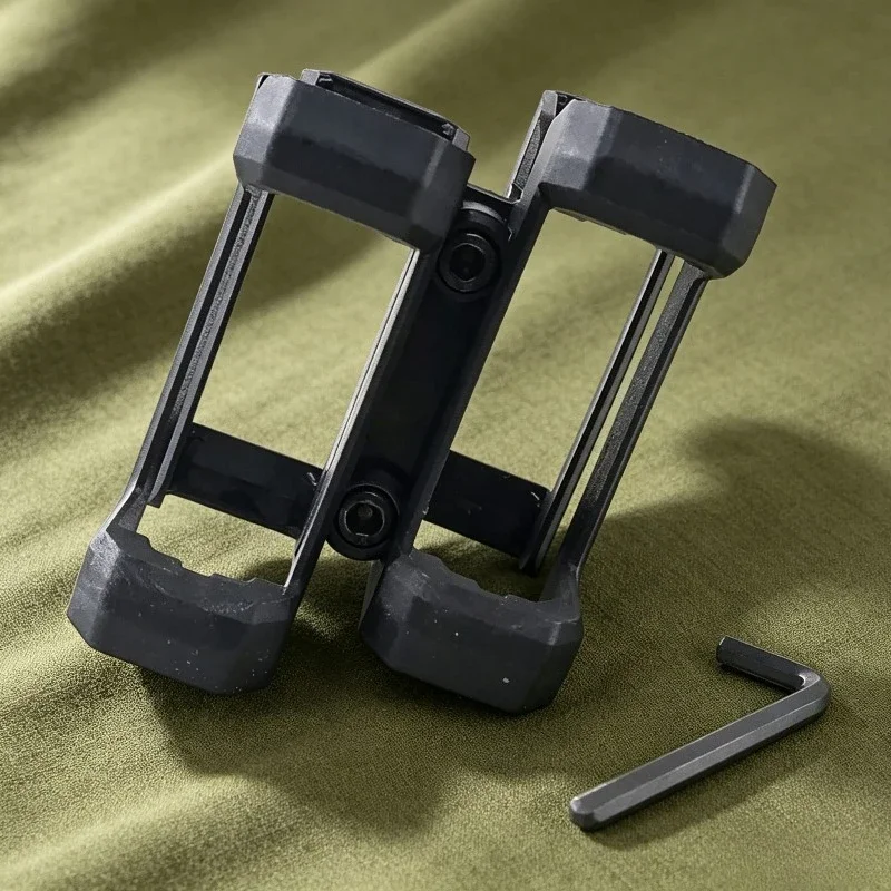 Lightweight Hollow Out Black Nylon Dual Connection Bracket Model DIY Assembly Sturdy Fixing Accessory Parts