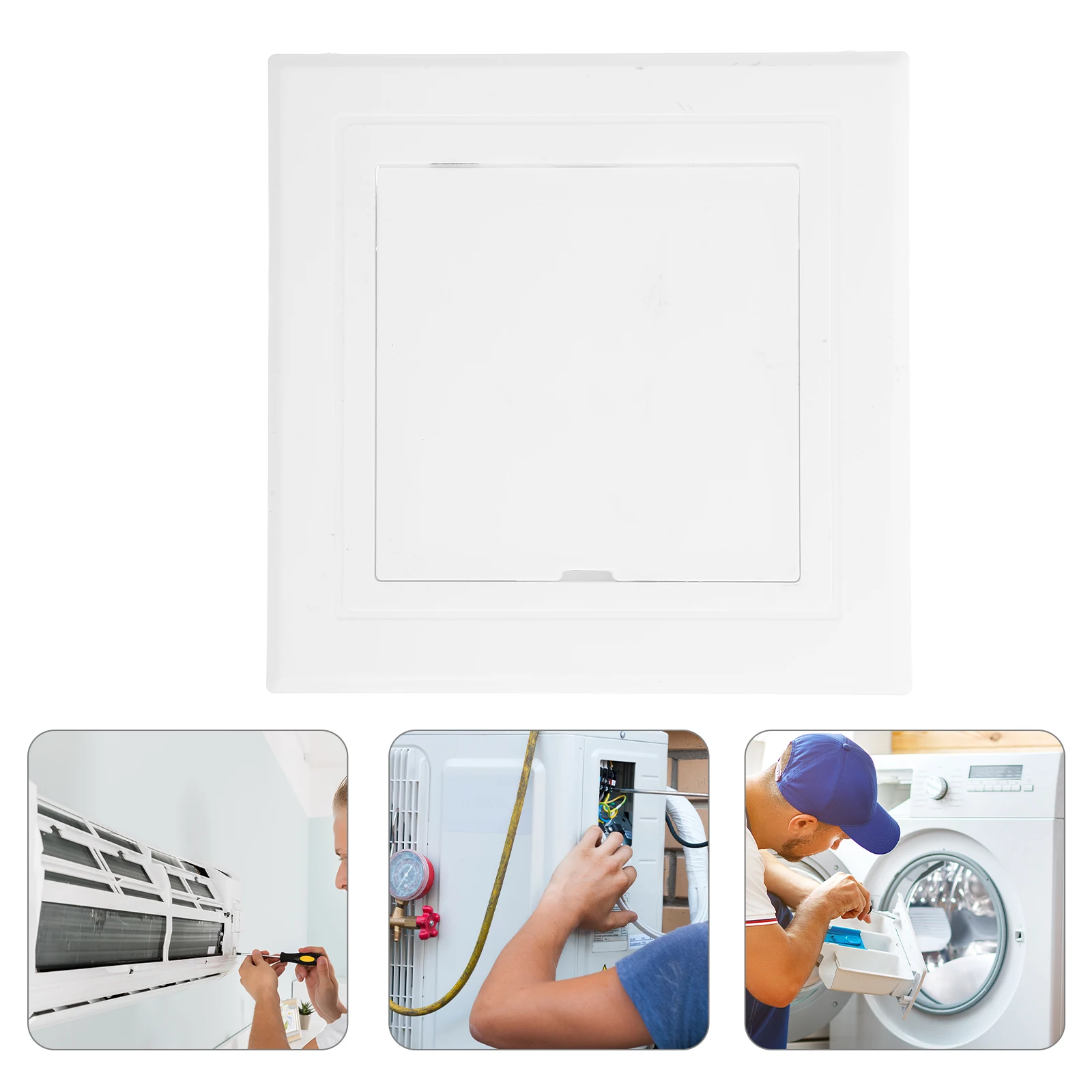 

Abs Panel Cover Bathroom Access Ceiling Inspection Port Air Conditioner Cable Hatch White Blank-up Plug Baby