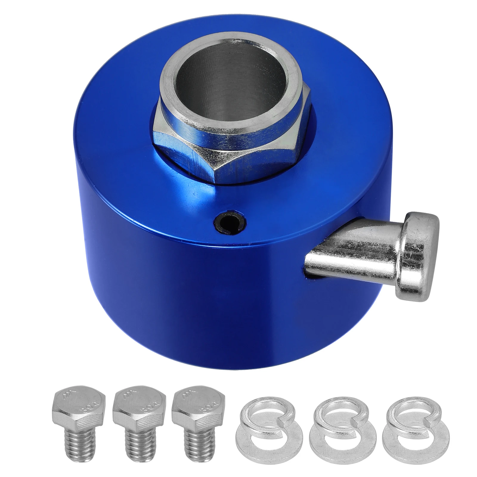 

Steering Wheel Quick Release Hub Adapter 360 Degree Disconnect Blue Car Steering Wheel Hub Adapter Disassembly Heightening