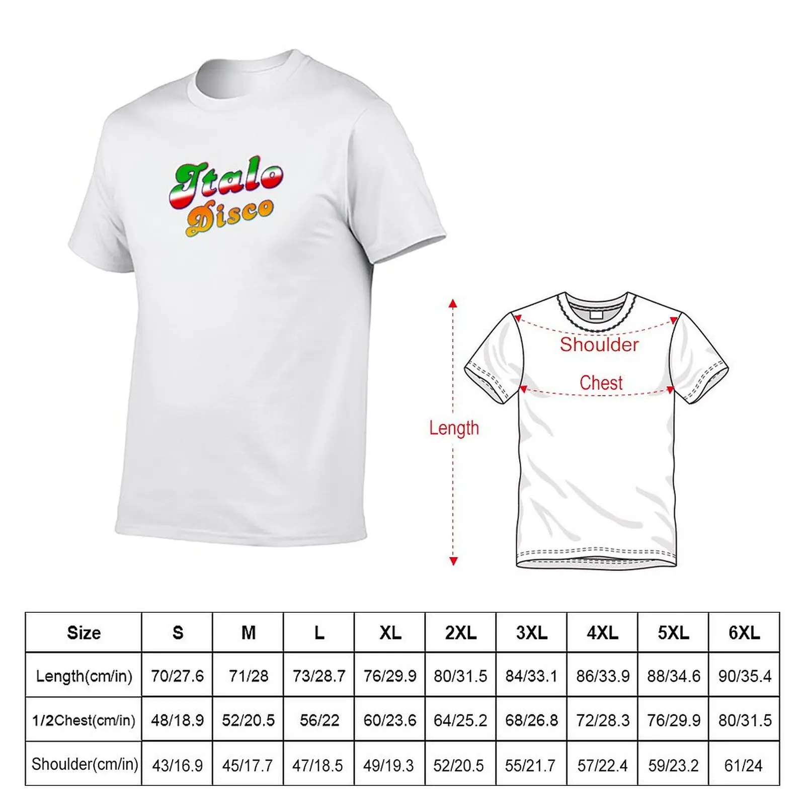 ITALO DISCO (classic love) T-shirt plus sizes sports fans men t shirts