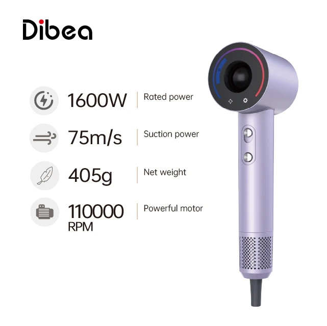 Secador de pelo multifunción de alta velocidad 2025, temperatura constante, nuevo cuidado del cabello de iones negativos para uso doméstico en Hotel